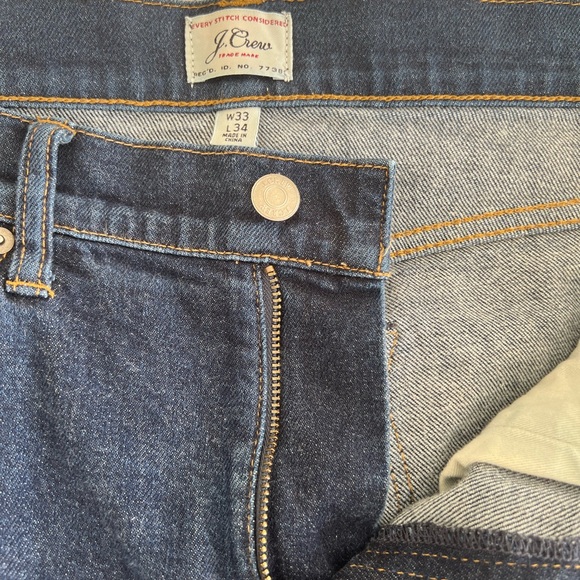 J. Crew - 484 Slim - Dark Blue - 33 Waist 34 Inseam - Picture 7 of 9